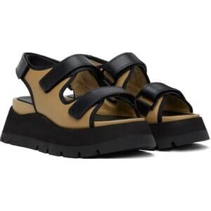 3.1 Phillip Lim Kate Lugged Sole Platform Dad Sandals Leather Utility Chore Sz 7